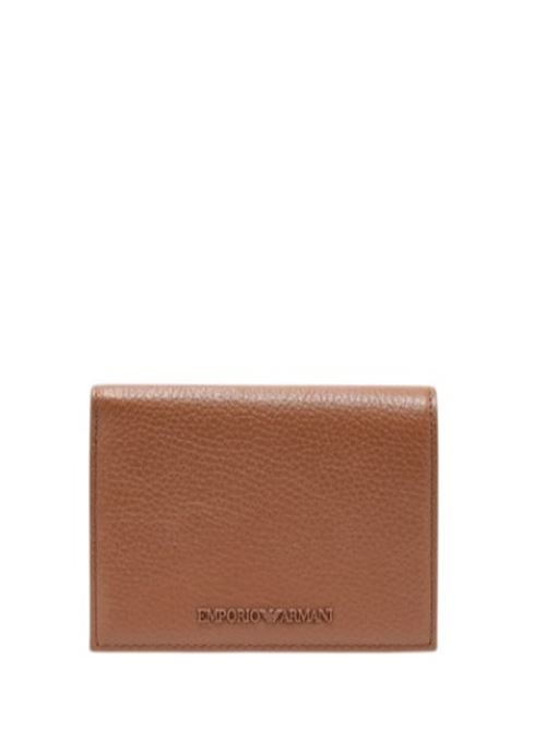 Compact wallet in tumbled leather Emporio Armani | EM000956 AF13396.U6124